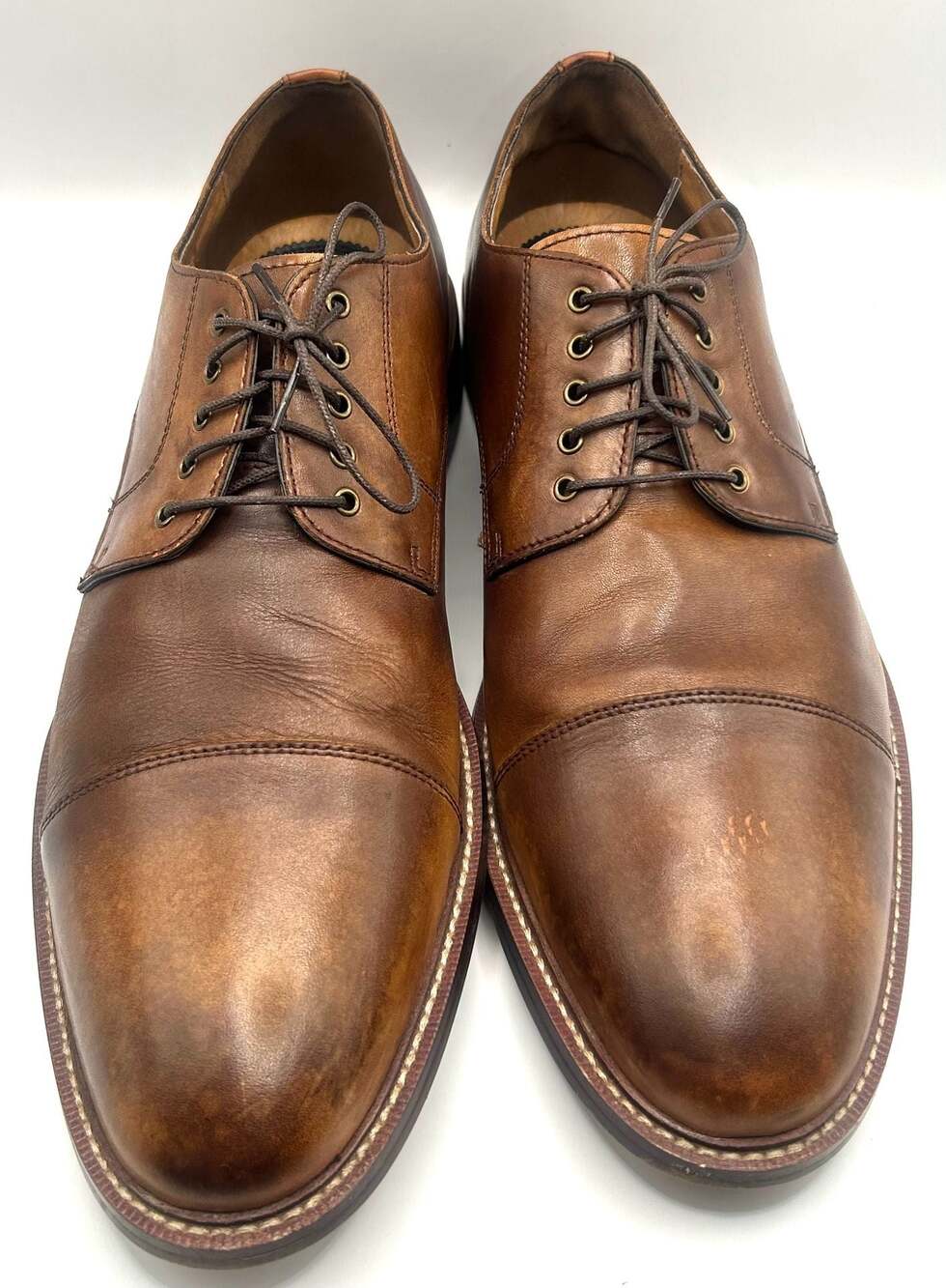 Blake McKay T9 Brown Leather Cap Toe Oxford Dress Shoes
